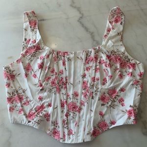 Floral corset never been worn.